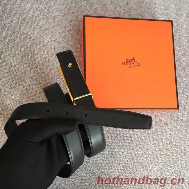 Hermes Collier de Chien belt buckle & Reversible leather strap 24 mm H0521 black