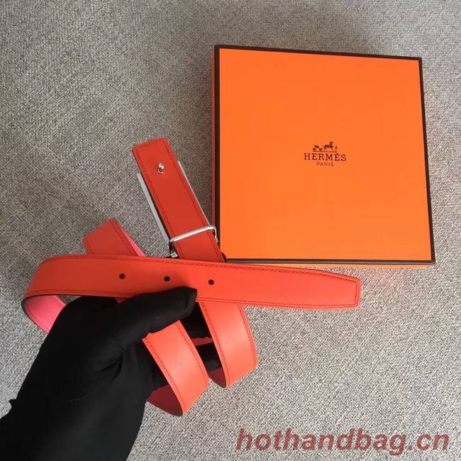 Hermes Collier de Chien belt buckle & Reversible leather strap 24 mm H0521 pink