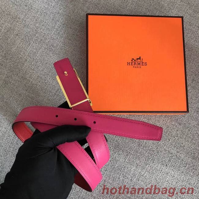 Hermes Collier de Chien belt buckle & Reversible leather strap 24 mm H0521 red