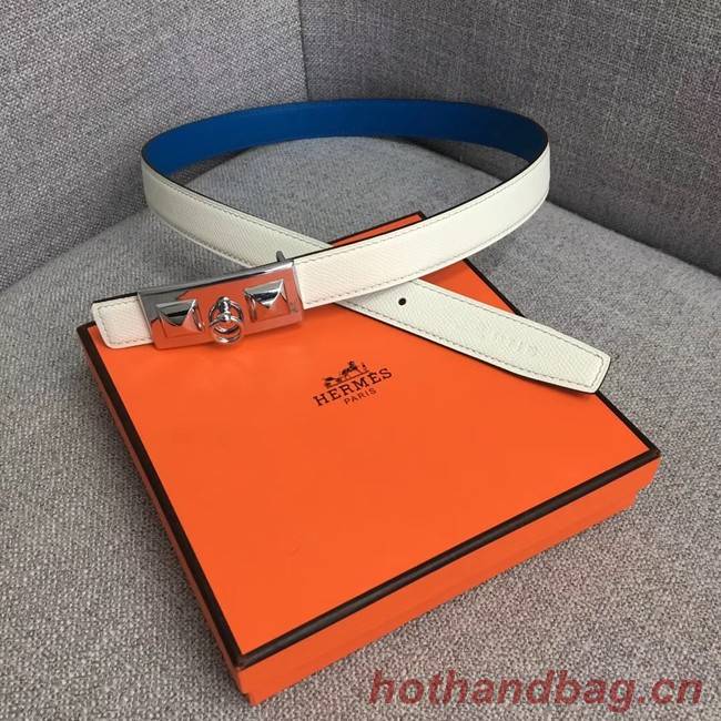 Hermes Collier de Chien belt buckle & Reversible leather strap 24 mm H0521 white