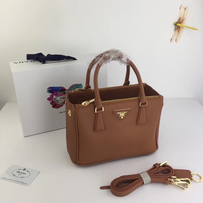 Prada Galleria Small Saffiano Leather Bag BN2316 brown