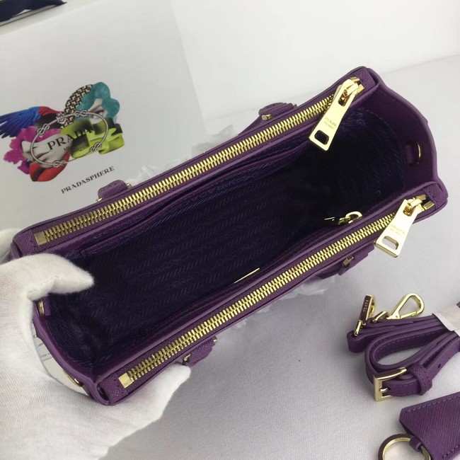Prada Galleria Small Saffiano Leather Bag BN2316 purple