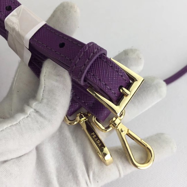 Prada Galleria Small Saffiano Leather Bag BN2316 purple