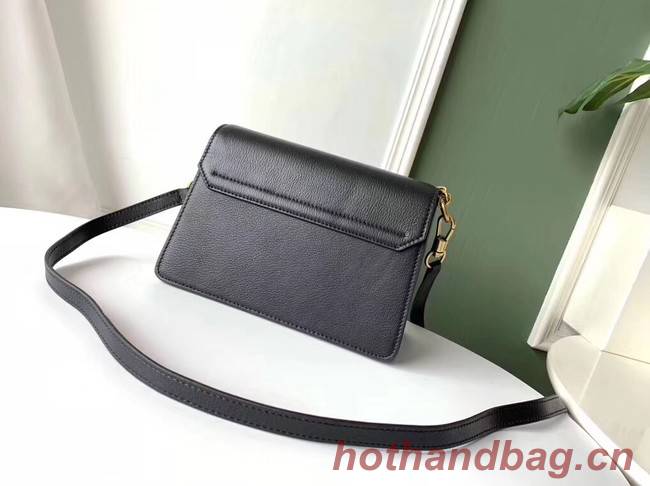GIVENCHY GV3 leather and suede shoulder bag 9989 black