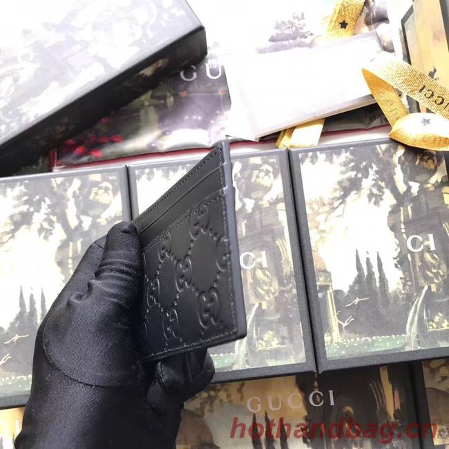 Gucci Signature card case 473927 black