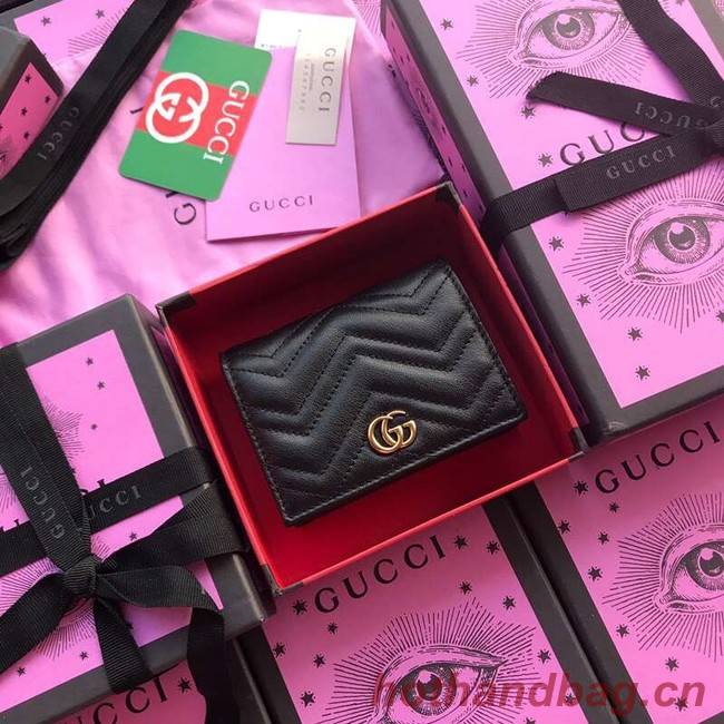 Gucci GG Marmont card case 466492 black