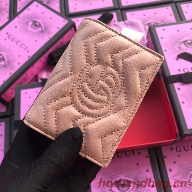 Gucci GG Marmont card case 466492 light pink