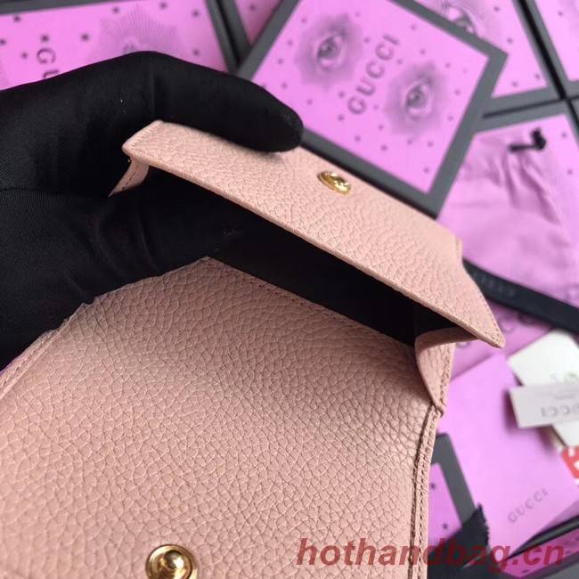 Gucci GG Marmont card case 474746 pink