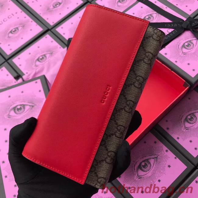 Gucci GG Supreme wallet 410100 red