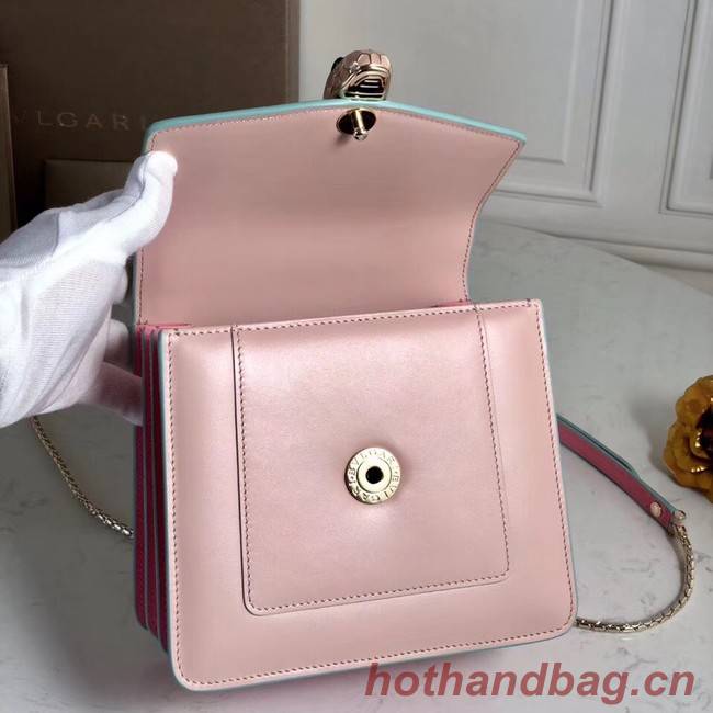 Bvlgari Serpenti Forever leather small crossbody bag 70736 Pink