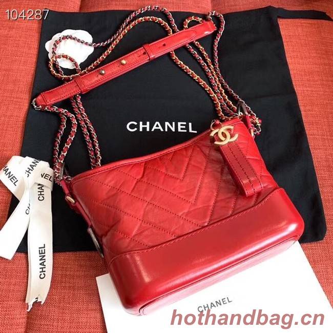 Chanel gabrielle small hobo bag A91810 red