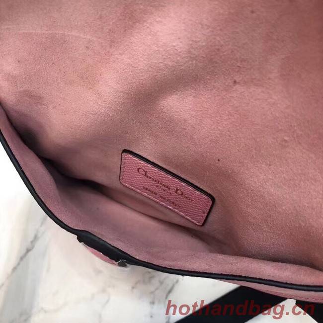 Dior SADDLE-CLUTCH VAN KALFSLEER S5632C Rose Ballet Pink