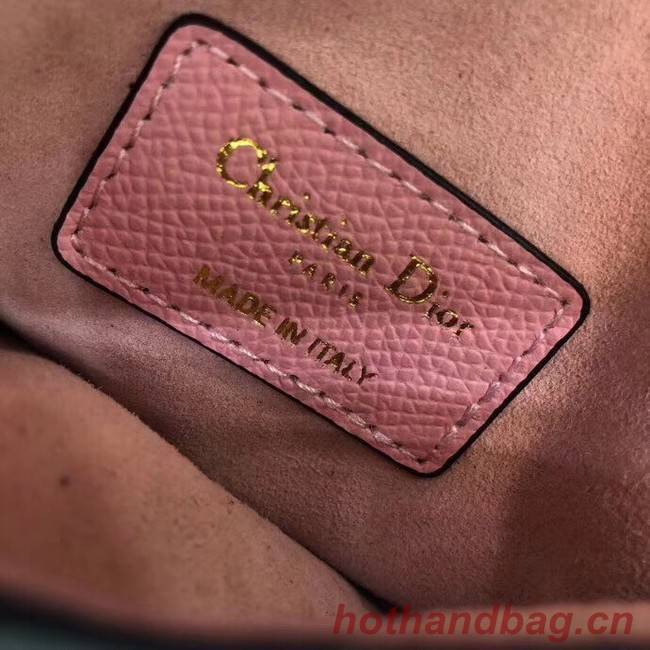 Dior SADDLE-CLUTCH VAN KALFSLEER S5632C Rose Ballet Pink