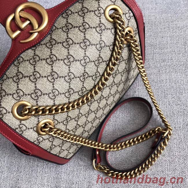 Gucci Ophidia GG Supreme small shoulder bag 443497 red