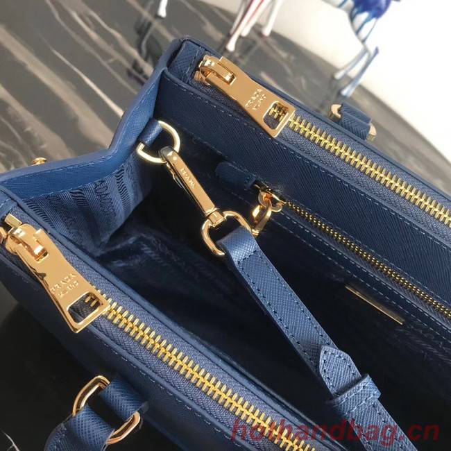 Prada Saffiano original Leather Tote Bag 1BA1801 blue