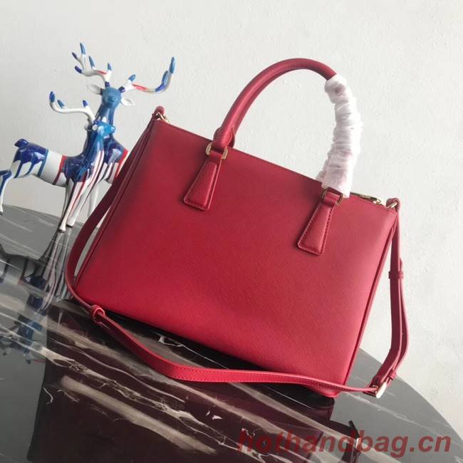Prada Saffiano original Leather Tote Bag 1BA1801 red