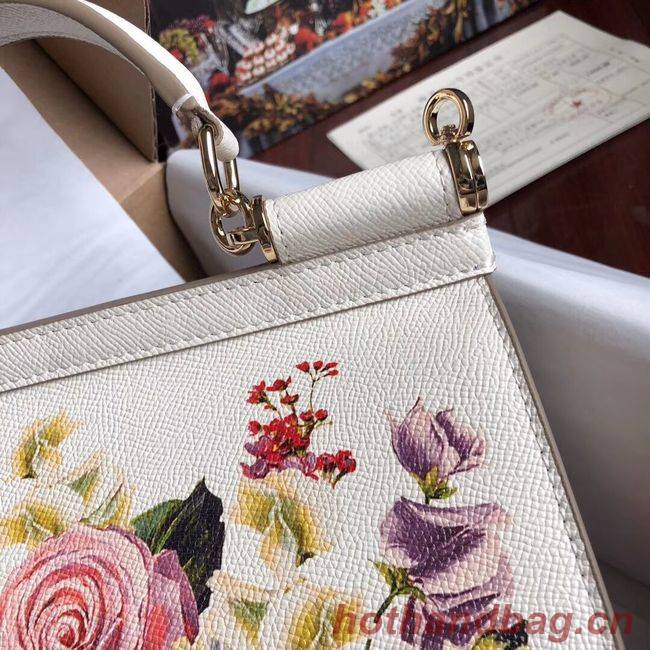 Dolce & Gabbana SICILY Bag Calfskin Leather 4136-3 white