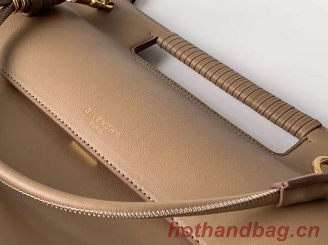 GIVENCHY Whip large leather shoulder bag 37101 apricot