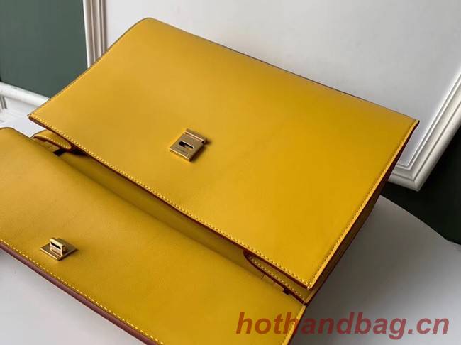GIVENCHY Whip large leather shoulder bag 37101 yellow