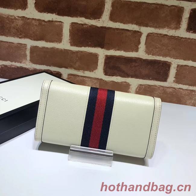 Gucci Ophidia leather wallet 523153 white