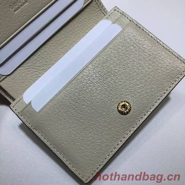 Gucci Ophidia leather wallet 523155 white