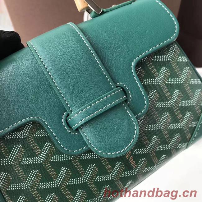 Goyard Calfskin Leather Mini Tote Bag 9955 green