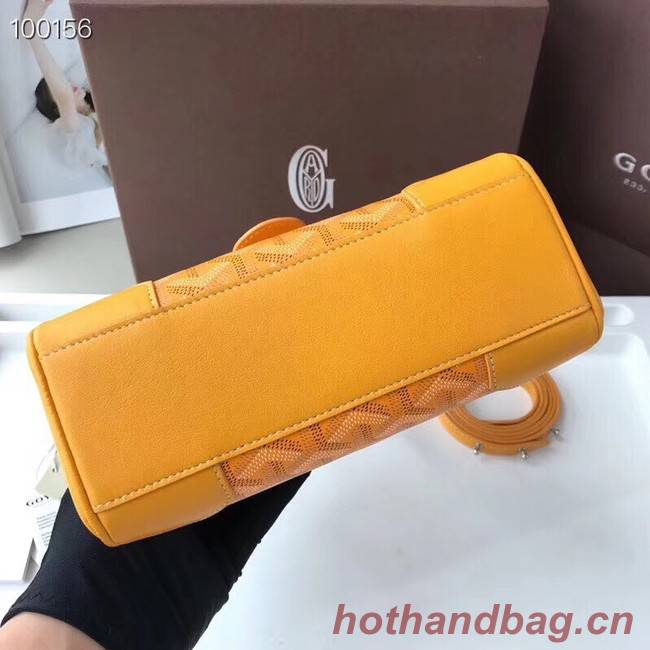 Goyard Calfskin Leather Mini Tote Bag 9955 yellow
