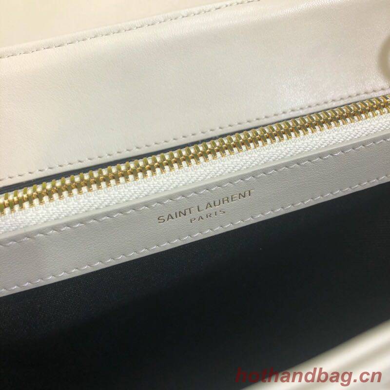 SAINT LAURENT Loulou Monogram medium quilted leather shoulder bag 74558 beige 