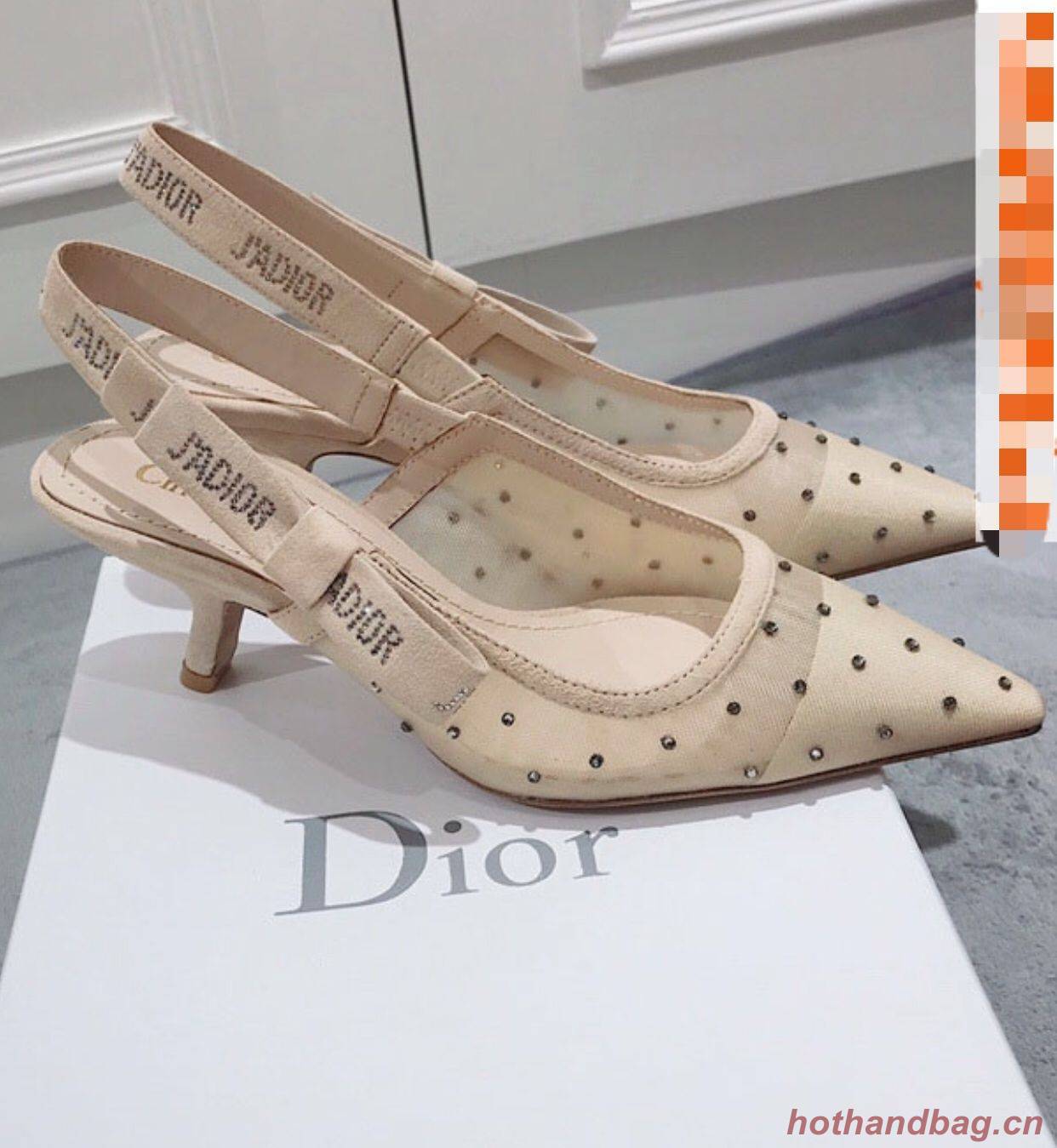 Dior Mid-heeled D80698 Shoes Apricot