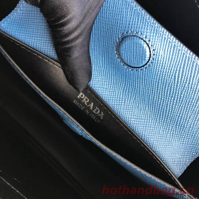 Prada Saffiano original Leather Tote Bag BN2838 blue