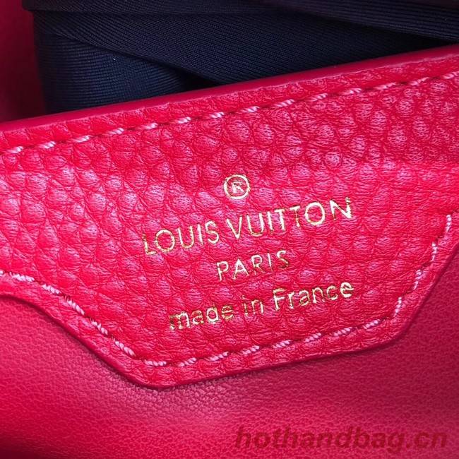 Louis vuitton original taurillon leather Capucines BB M48865 red