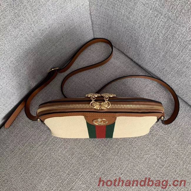 Gucci Vintage canvas shoulder bag 499621 Camel