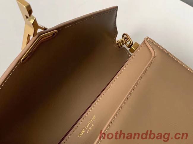 SAINT LAURENT Cassandra leather shoulder bag 532750 Camel