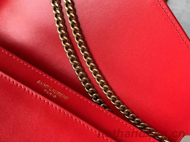 SAINT LAURENT Cassandra leather shoulder bag 532750 red