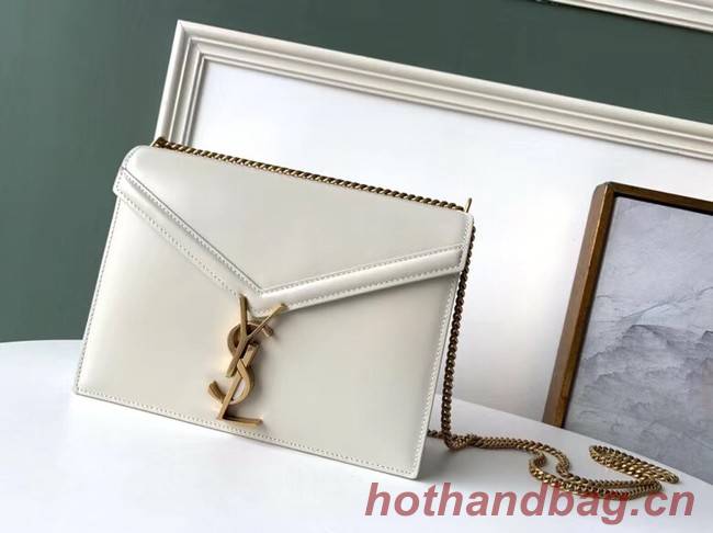 SAINT LAURENT Cassandra leather shoulder bag 532750 white