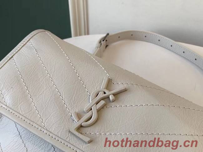 SAINT LAURENT Niki leather belt bag 577124 white