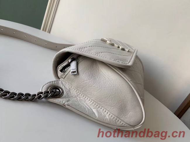 SAINT LAURENT Niki leather belt bag 577124 white