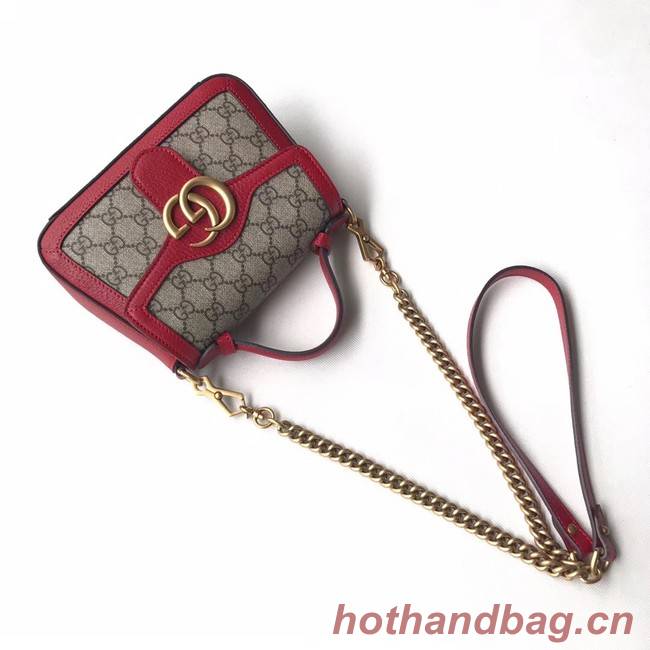 Gucci GG Marmont mini top handle bag 547260 red