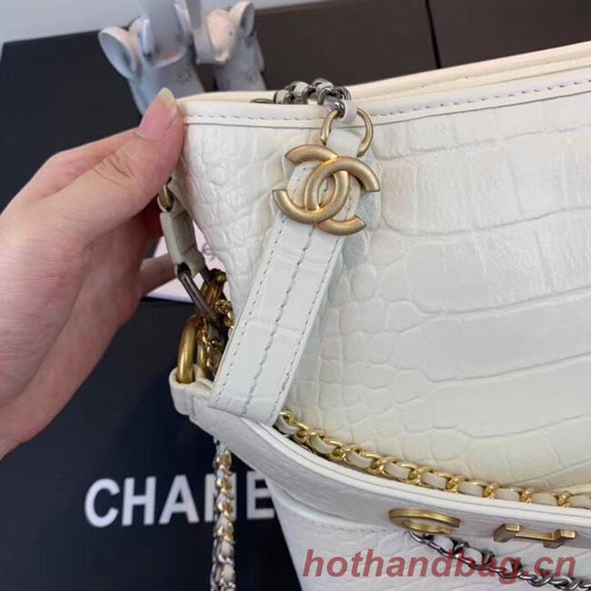 Chanel gabrielle hobo bag A93824 white