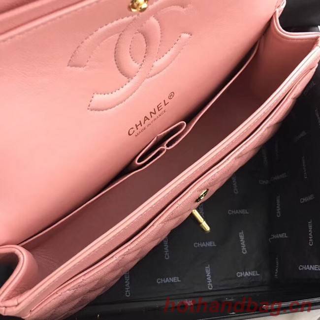 Chanel Calfskin & Gold-Tone Metal A01112 pink