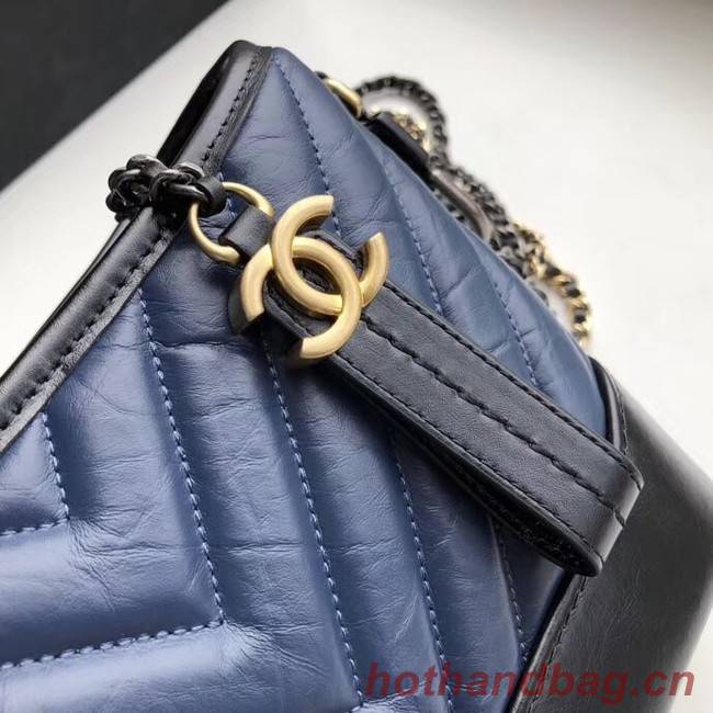Chanel gabrielle small hobo bag A91810 blue&black