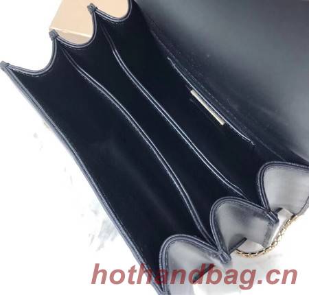 Bvlgari Serpenti Forever leather small crossbody bag B286999 black