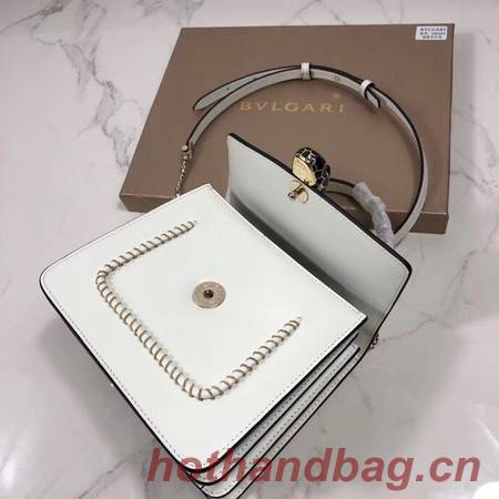 Bvlgari Serpenti Forever leather small crossbody bag B286999 white