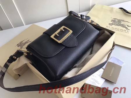 BURBERRY Hampshire vintage check leather cross-body bag 6101 black