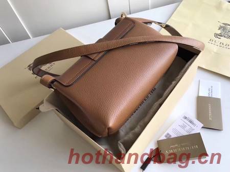 BURBERRY Hampshire vintage check leather cross-body bag 6101 brown