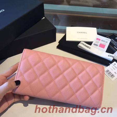 Chanel long flap wallet A80759 pink