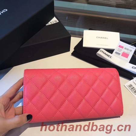 Chanel long flap wallet A80759 rose