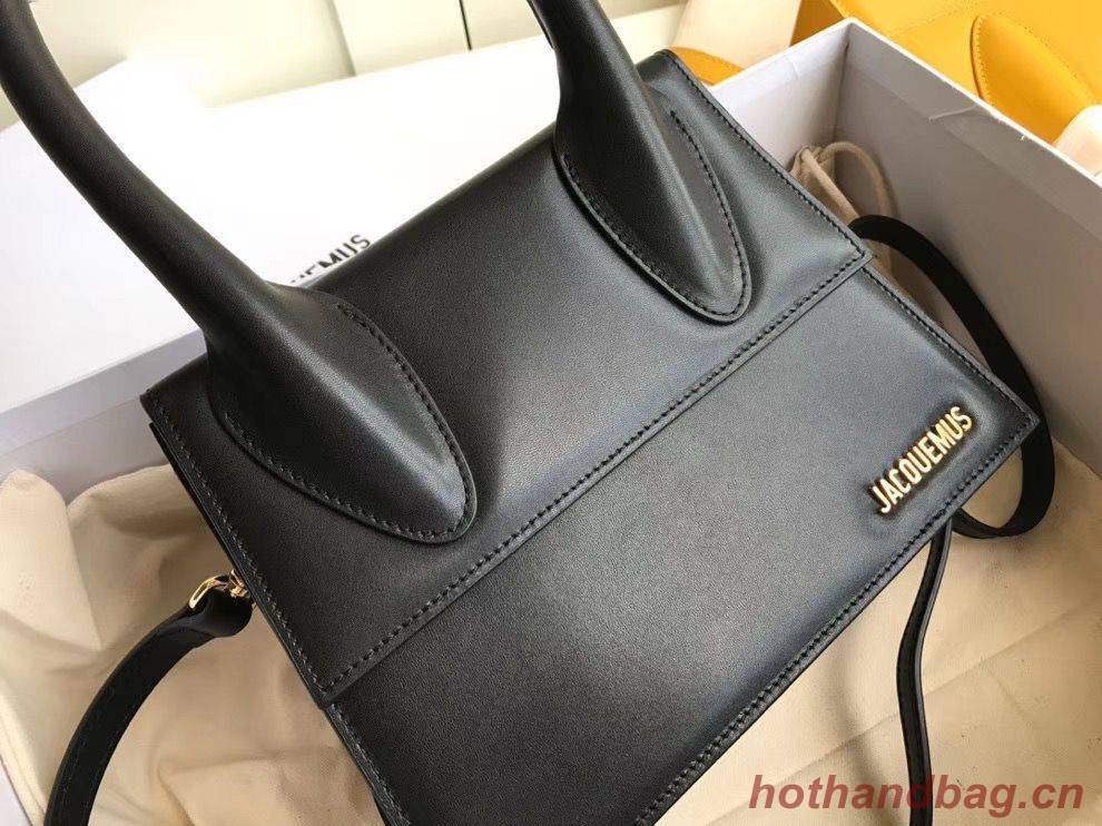 Jacquemus Original Leather Top Handle Bag J76235 Black