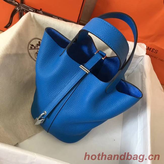 Hermes Picotin Lock PM Bags Original Leather H8688 blue