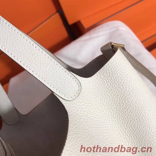 Hermes Picotin Lock PM Bags Original Leather H8688 white